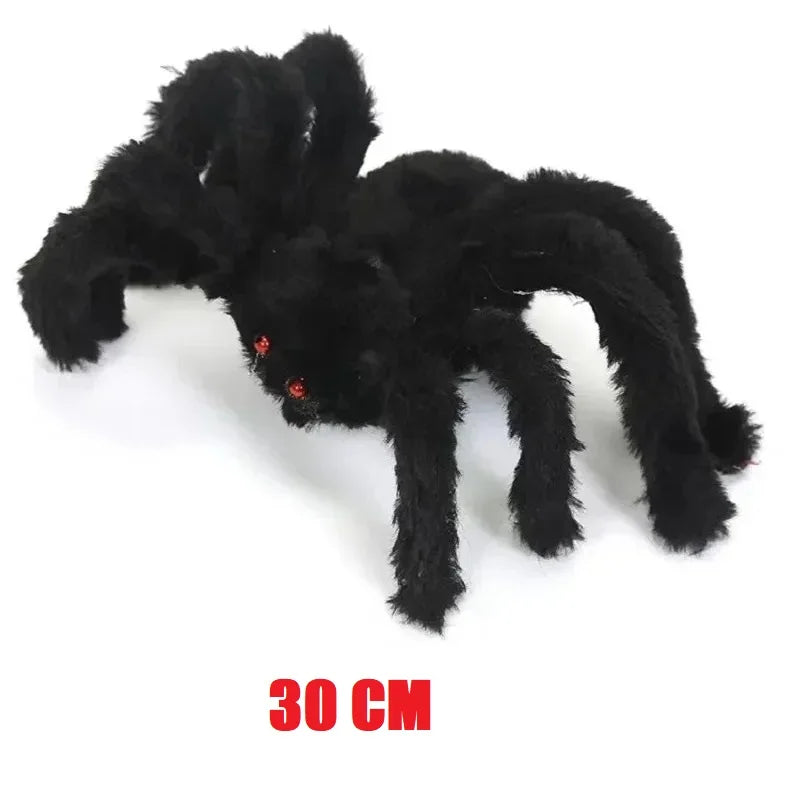 Black Giant Plush Spider Decoration