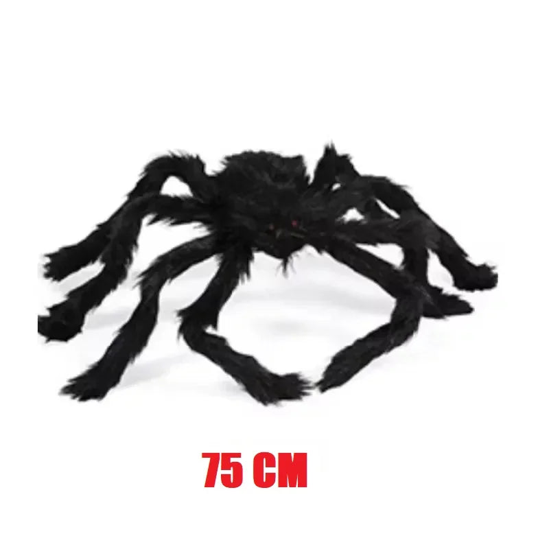 Black Giant Plush Spider Decoration