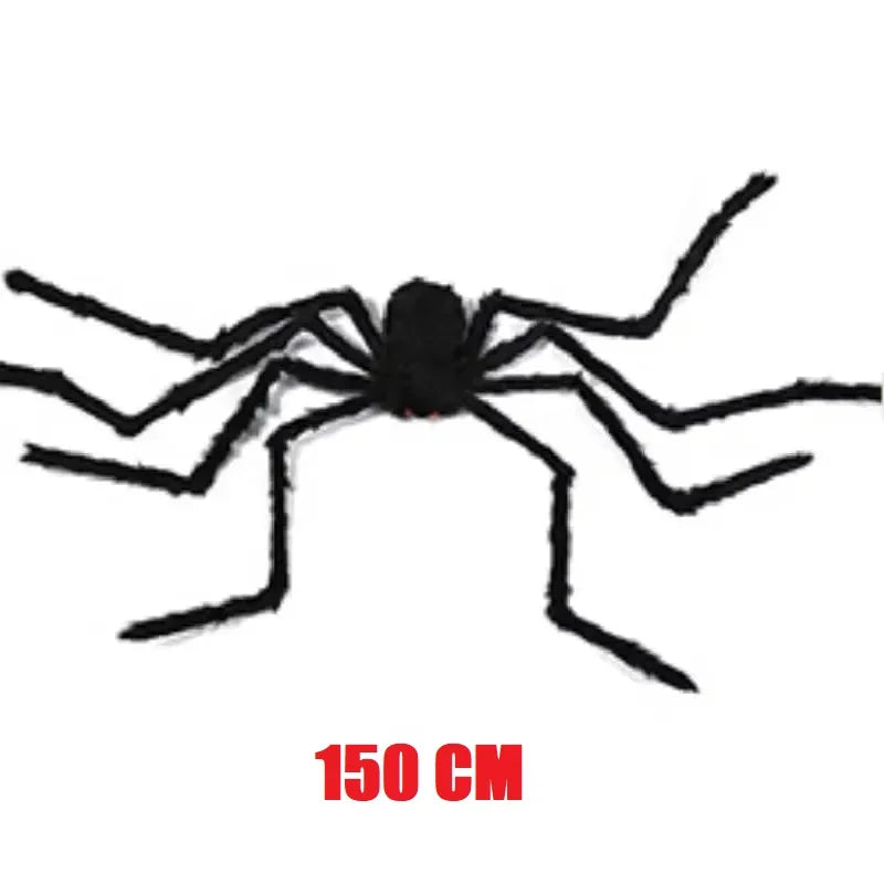 Black Giant Plush Spider Decoration