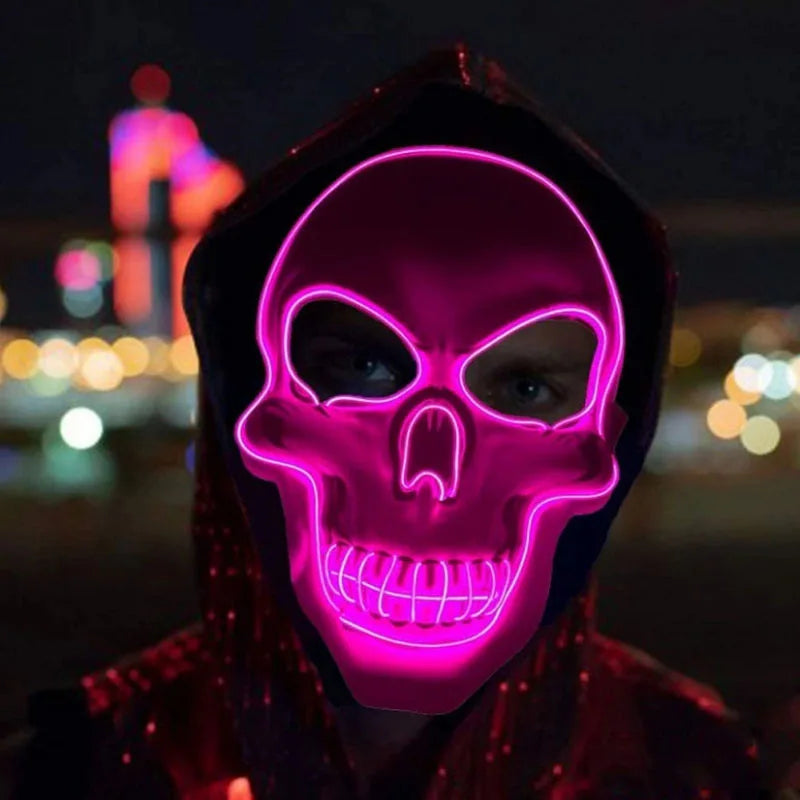 Halloween Horror Skull Mask LED