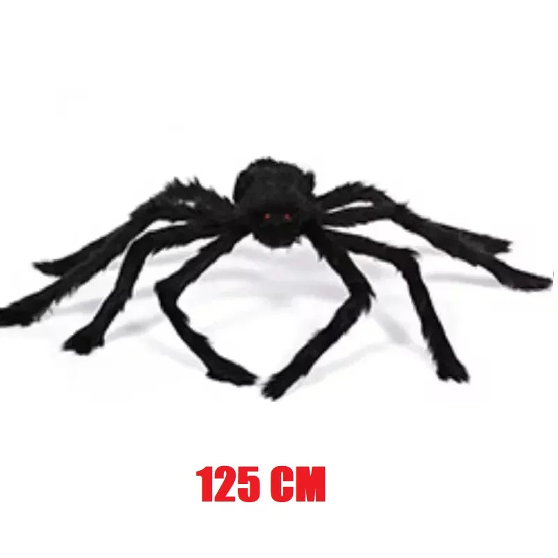 Black Giant Plush Spider Decoration