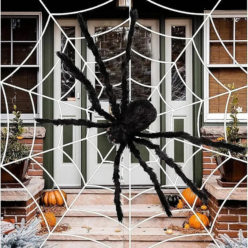 Black Giant Plush Spider Decoration