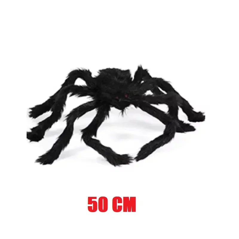 Black Giant Plush Spider Decoration