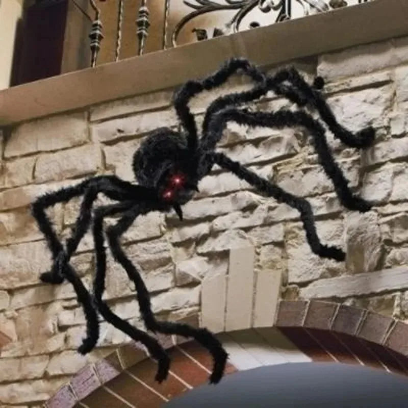 Black Giant Plush Spider Decoration